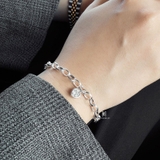 BRA OVAL CHAIN BIG HEART GEM