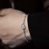 BRA FORTUNE WHITE MOON STONE AND LUCKY COIN