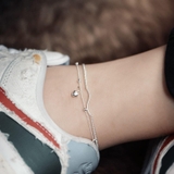 ANK DOUBLE LINE WAVE POLE AND DROP BUBBLE HEART