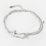 BRA DOUBLE CHAIN HAMMER MINI CLIP CHAIN AND DOUBLE STAR