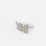 E STUD SMALL MOTHER OF PEARL SPECIAL CLOVER AND BALL