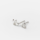 E STUD HEART ART TINY GEM