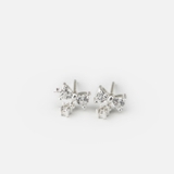 E STUD BIG BOW GEM DROP GEM