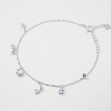 BRA BOW GEM STONE HEEL