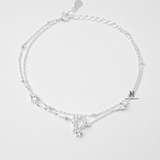 BRA DOUBLE LINE GEM CIRCLE DOUBLE GEM AND DROP GEM