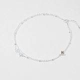 ANK BOW GEM DOUBLE LINE