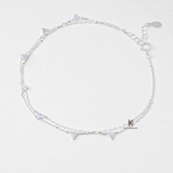ANK MULTI TRIANGLE DOUBLE LINE TINY GEM
