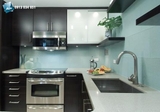 Kính ốp bếp xanh ngọc