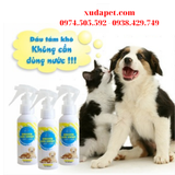 Dầu xịt tắm khô cho chó mèo không dùng nước , khử mùi , sạch lông SMOOTH and SWEET - SP005311