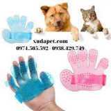 Bao tay tắm chó mèo dẻo có gai giúp dễ dàng vệ sinh và massage cho chó mèo - SP005284
