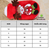 ÁO NOEL HÌNH NGƯỜI TUYẾT 3D CHO CHÓ MÈO - SP007177