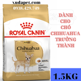 THỨC ĂN HẠT ROYAL CANIN CHIHUAHUA ADULT với hạt được thiết kế dành riêng cho giống chó Chihuahua từ 8 tháng tuổi trở lên -  SP000427