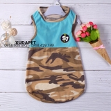 ÁO THUN 3 LỖ THỂ THAO CAMO CHO CHÓ LỚN (MÀU NGẪU NHIÊN) - SP006013