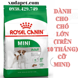 THỨC ĂN ROYAL CANIN dành cho chó kích cỡ Mini (cân nặng tối đa 10kg) và đang trong lứa tuổi Adult từ 10 tháng tuổi - P000444