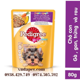 Pate cho chó con Pedigree vị gà , trứng, rau nấu sốt 80g - SP005308