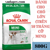 THỨC ĂN ROYAL CANIN dành cho chó kích cỡ Mini (cân nặng tối đa 10kg) và đang trong lứa tuổi Adult từ 10 tháng tuổi - P000444