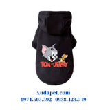 Áo hoodie cho chó mèo hình Tom and Jerry (TỪ 1-35kg)