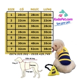 Combo 3 áo và túi cosplay shipper (Grab, Shopee, Be) cho chó mèo Xudapet - SP005361