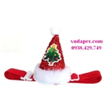 NÓN CHÓP NOEL CHO CHÓ MÈO XUDAPET - SP000537