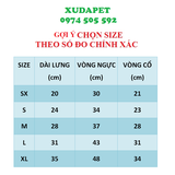 ÁO TẾT CHO CHÓ MÈO KIỂU SƯỜN XÁM ĐỎ XANH CHO CHÓ MÈO XUDAPET - SP000279