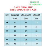 VÁY ĐẦM ĐỎ CỰC DUYÊN DÁNG DÀNH CHO CHÓ MÈO XUDAPET