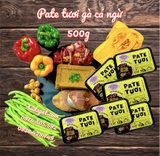 [Hỏa Tốc HCM] Pate Tươi Cho Chó Mèo Gà Cá Ngừ Nguyên Chất 100% Hộp 500g - SP005429