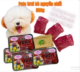 PATE TƯƠI THỊT BÒ CHO CHÓ MÈO NGUYÊN CHẤT 100% HỘP 500G - SP005436