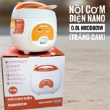 Nồi cơm điện Nano 0.8L NRC0801W (trắng cam)