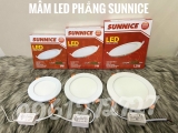 ĐÈN LED ÂM TRẦN SIÊU MỎNG 6W-9W-12W MÀU TRẮNG , MÂM LED PHẲNG SUNNICE