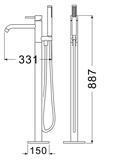 Vòi Bồn Tắm Đặt Sàn H4013