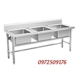 Chậu rửa inox 3 hố