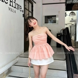 ÁO ỐNG XẾP LY NGỰC ZAREEN VOA132