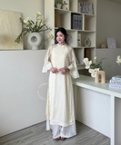 ÁO DÀI VÂN NHI TƠ HOA ZAREEN ADI07