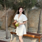 ĐẦM LINEN TAY BÍ ZAREEN DAX106