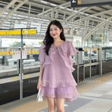 ĐẦM TƠ TAY BÈO THẮT NƠ ZAREEN DAX97