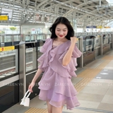 ĐẦM TƠ TAY BÈO THẮT NƠ ZAREEN DAX97