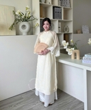 ÁO DÀI VÂN NHI TƠ HOA ZAREEN ADI07