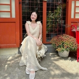 ĐẦM DÀI XẺ TÀ TAY NHÚN ZAREEN DAX115