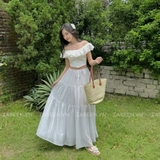 CHÂN VÁY DÀI 3 TẦNG RÚT EO ZAREEN VAD20