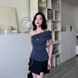 ÁO THUN ÔM LỆCH VAI ZAREEN THU174