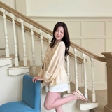 ÁO SƠ MI TƠ NHÚN NGỰC TAY PHỒNG ZAREEN SOM82