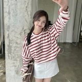 ÁO THUN SỌC CROPTOP TAY PHỒNG ZAREEN THU176