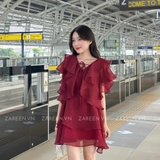 ĐẦM TƠ TAY BÈO THẮT NƠ ZAREEN DAX97