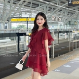 ĐẦM TƠ TAY BÈO THẮT NƠ ZAREEN DAX97