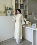 ÁO DÀI VÂN NHI TƠ HOA ZAREEN ADI07