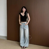 QUẦN JEANS ỐNG RỘNG LƯNG THẤP ZAREEN JEA151