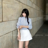 ÁO SƠ MI SỌC TAY DÀI BASIC ZAREEN SOM79