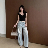 QUẦN JEANS ỐNG RỘNG LƯNG THẤP ZAREEN JEA151