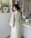 ÁO DÀI VÂN NHI TƠ HOA ZAREEN ADI07