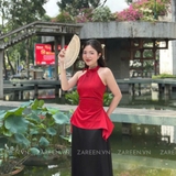 ÁO YẾM THẮT NƠ NHÚN EO ZAREEN VOA133